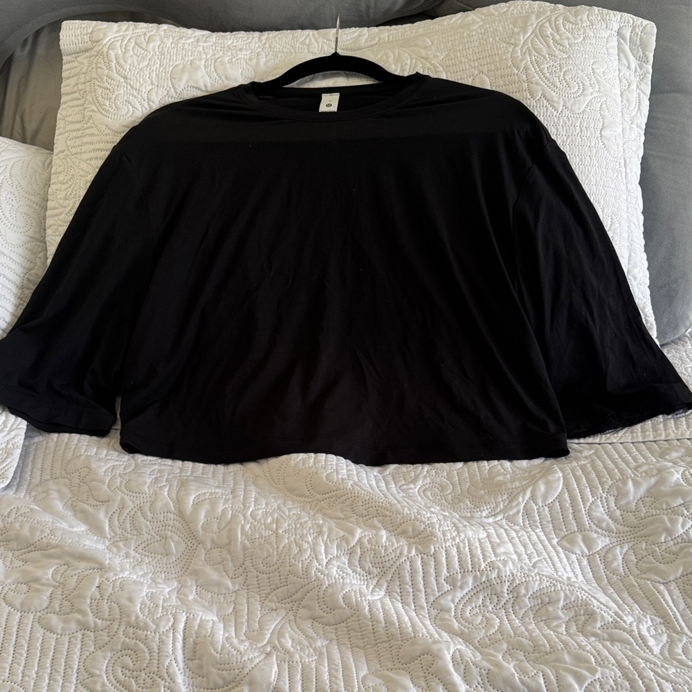 lululemon athletica Black Relaxed Crop Top